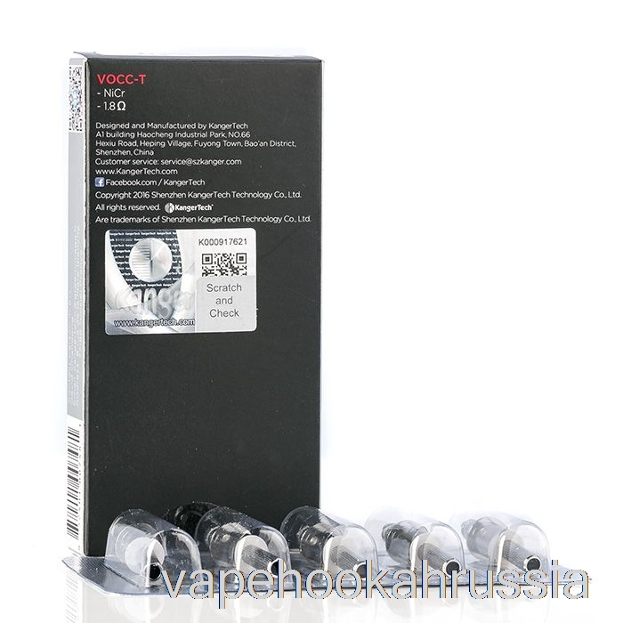 Vape Russia Запасные катушки Kanger Vocc-t 1,8 Ом катушки Vocc-t